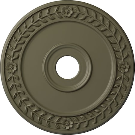 Wreath Ceiling Medallion (Fits Canopies Up To 6), 21 1/8OD X 3 5/8ID X 7/8P